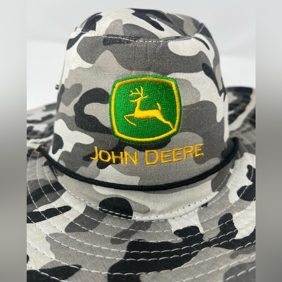 JOHN DEERE Bucket Hat Cammo Sun Hat Camouflage Farming Fishing Yard Outdoor - Picture 6 of 6
